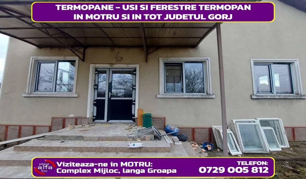 geamuri termopan usa exterior motru